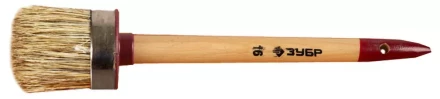 Кисть круглая ЗУБР &quot;УНИВЕРСАЛ - МАСТЕР&quot;, светлая щетина, деревянная ручка, №16, 55мм 01501-55 купить в Перми