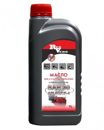 Масло RedVerg 4-такт SAE 30 (1л) минеральное купить в Перми