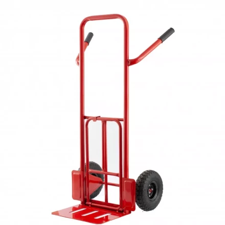 Тележка ручная двухколесная TTP2-01 грузоподъемность 190 кг пневматические колеса d 260 мм платформа 580 х 290 мм Сибртех 68944 купить в Перми