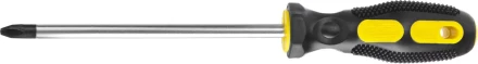 Отвертка STAYER &quot;MASTER&quot;, двухкомпонентная рукоятка, магнитный наконечник, PH3x150мм 2510-3-15_z01 купить в Перми