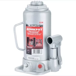 Домкрат гидравлический бутылочный 15 т h подъема 230–460 мм MATRIX MASTER 50729