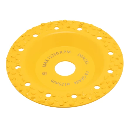 Чашка твёрдосплавная зачистная,125 мм, Плоская, крупное зерно #8// Denzel 72974 купить в Перми