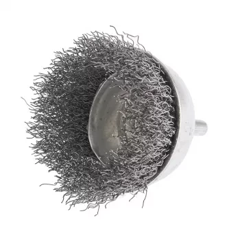 Щетка для дрели 75 мм &quot;чашка&quot; со шпилькой витая проволока  СИБРТЕХ 744787 купить в Перми