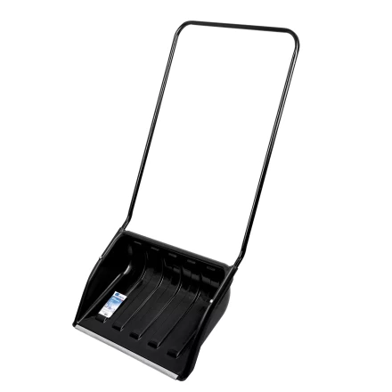 Движок для уборки снега пластиковый, 690х470х1420 мм, стальная рукоятка, Сибртех 61642 купить в Перми