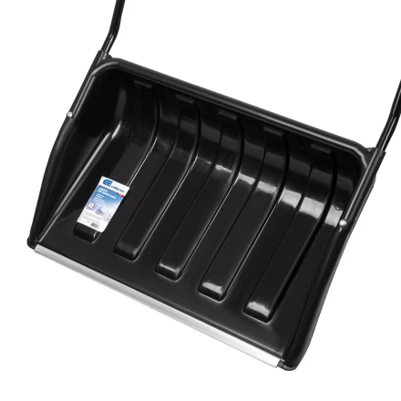 Движок для уборки снега пластиковый, 690х470х1420 мм, стальная рукоятка, Сибртех 61642 купить в Перми