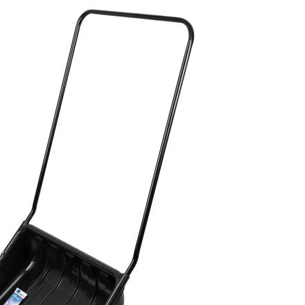 Движок для уборки снега пластиковый, 690х470х1420 мм, стальная рукоятка, Сибртех 61642 купить в Перми