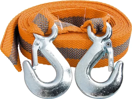 Трос буксировочный 2,5 тонны 2 крюка пакет  STELS Россия 54371 купить в Перми
