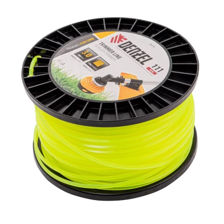 Леска для триммера квадрат Denzel, 3,0мм х 111м, на DIN катушке FLEX CORD, 96294 купить в Перми