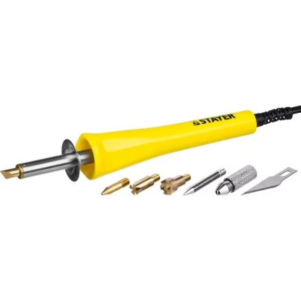 Прибор STAYER &quot;MASTER&quot; для выжигания, пайки, резки с набором насадок, 6шт 45221 купить в Перми