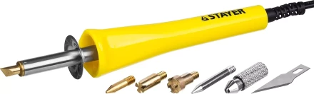 Прибор STAYER &quot;MASTER&quot; для выжигания, пайки, резки с набором насадок, 6шт 45221 купить в Перми