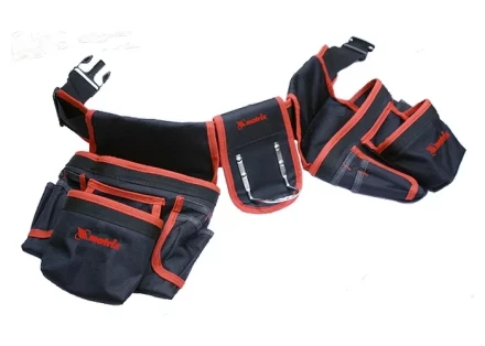 Сумка - пояс двойная 20 карманов держатель для молотка MATRIX 90240 купить в Перми