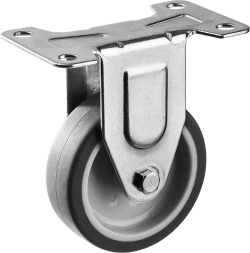 Колеса неповоротные из термопластичной резины с полипропиленовым диском серия ПРОФЕССИОНАЛ