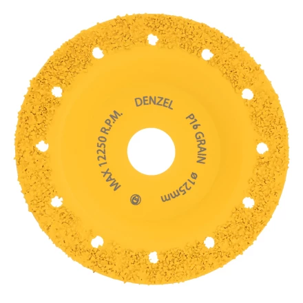 Чашка твёрдосплавная зачистная,125 мм, Плоская, среднее зерно #16// Denzel 72975 купить в Перми