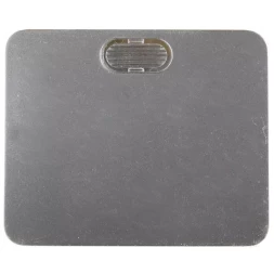 Выключатель СВЕТОЗАР "ГАММА" с подсветкой, одноклавишный, без вставки и рамки, цвет светло-серый металлик, 10A/~250B SV-54131-SM