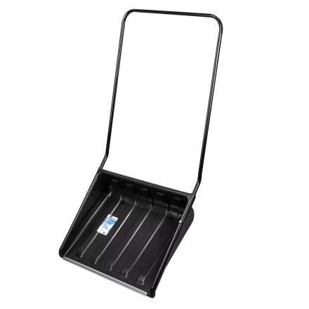 Движок для уборки снега пластиковый, 700х550х1470 мм, стальная рукоятка, Сибртех 61643 купить в Перми