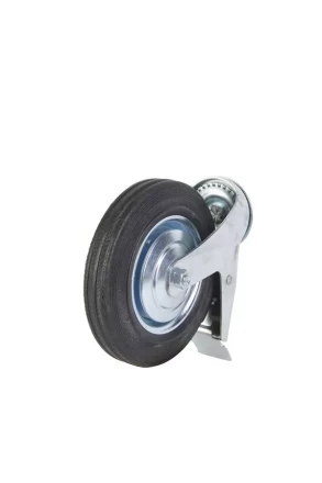 Колесо поворотное SCtB 80 200 мм резина с болтом и тормозом (F) 1027181 купить в Перми