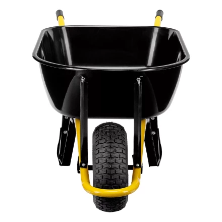 Тачка строительная Denzel 689965, усиленная, объем 130 л, 230 кг, колесо 15х6.00-6 купить в Перми