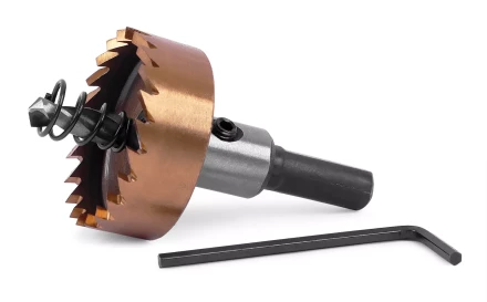 HSS-TiN коронка MESSER 32мм с центр. сверлом и толкающей пружиной для  лист. материала  до 2 мм ц/х купить в Перми