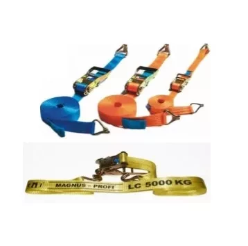 Ремни для стяжки груза Magnus-Profi р-н 8 тонн L=5 метра лента 60 мм без крюков купить в Перми