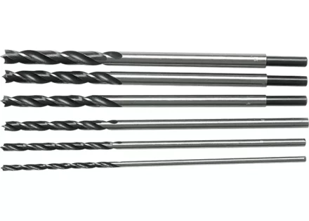 Набор сверл по дереву 6-8-10-12-13-14 мм L 300 мм 6 шт цилиндрический хвостовик SPARTA 702305 купить в Перми