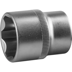 Торцовая головка ЗУБР "МАСТЕР" (1/2"), Cr-V, SUPER LOCK, хроматированное покрытие, 24 мм 27725-24_z02