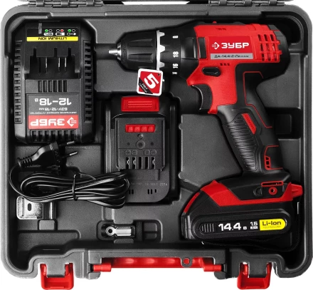 Дрель-шуруповерт 2 АКБ ДА-14.4-2-Ли КНМ2 серия МАСТЕР купить в Перми