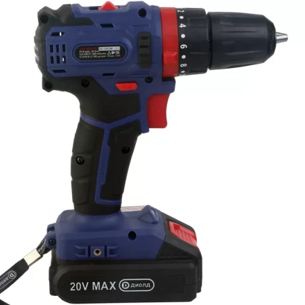 Аккумуляторная дрель-шуруповерт Диолд ДЭА-20ЛИ-02 У (ударная) купить в Перми