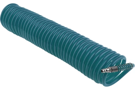 Шланг спиральный воздушный 8х12 мм 18 бар с быстросъемными соединениями 10 м STELS 57015 купить в Перми