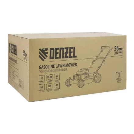 Газонокосилка бензиновая GLD-560, 196 см3, ширина 56 см Denzel 58808 купить в Перми