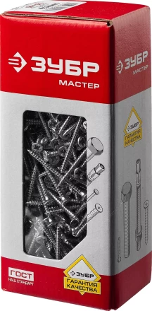 Саморезы по дереву, белый цинк, 3.5x45мм, 300шт, ЗУБР Мастер 4-300371-35-045 4-300371-35-045 купить в Перми