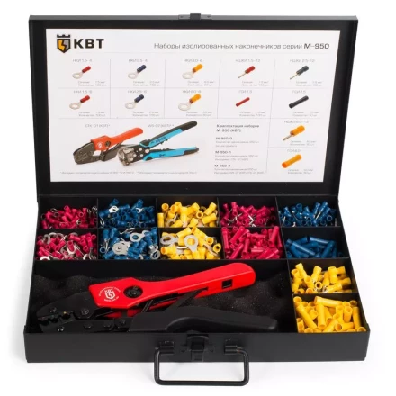 Набор изолированных наконечников М-950-1 КВТ купить в Перми
