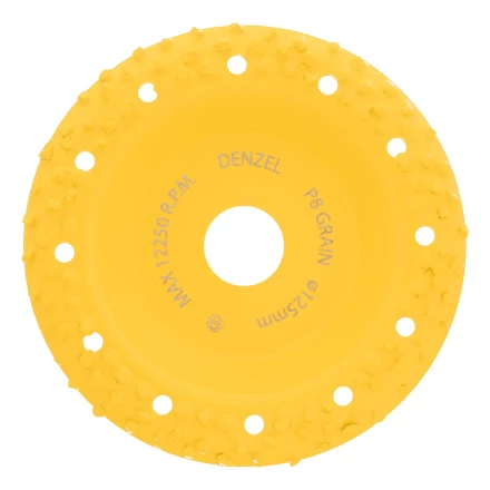 Чашка твёрдосплавная зачистная,125 мм, Наклонная, крупное зерно #8// Denzel 72976 купить в Перми