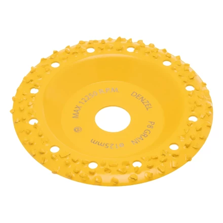 Чашка твёрдосплавная зачистная,125 мм, Наклонная, крупное зерно #8// Denzel 72976 купить в Перми