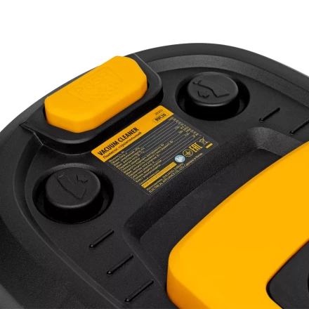 Пылесос строительный Denzel 28203 RVC30, 1400 Вт, бак 30 л, шланг 3 м, розетка с автосинхр. купить в Перми