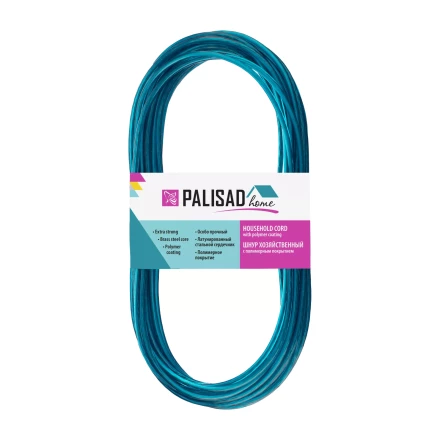 Шнур хозяйственный с полимерным покрытием, 3 мм, L 10 м, Home Palisad 937025 купить в Перми