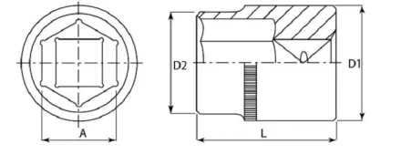 Головка торцевая 3/8&quot;DR 18 мм S04H3118 Jonnesway 48019 купить в Перми