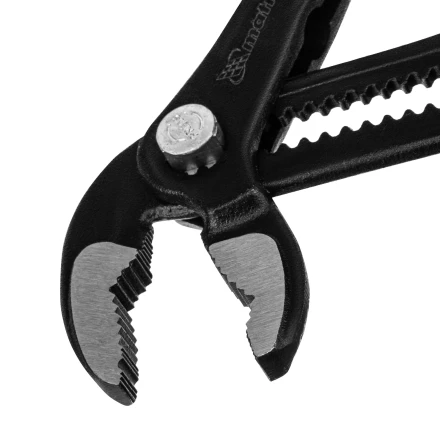 Клещи переставные 250 мм Matrix, кнопочный механизм, хром-ванадий, обливные рукоятки 17926 купить в Перми