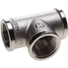 Тройник GENERAL FITTINGS никелированная латунь, г/г/г, 3/4" 51052-3/4 купить в Перми