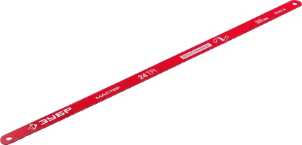 Полотно ЗУБР "МАСТЕР" по металлу 24 TPI  (шаг 1.0мм), Универсальное, 10шт 15853-24-10 купить в Перми