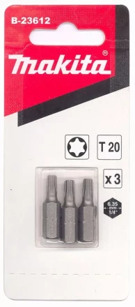 Биты Makita Тоrх Т20 25мм 3шт (B-23612) купить в Перми