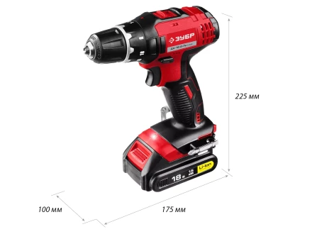 Дрель-шуруповерт 2 АКБ ДА-18-2-Ли КНМ2 серия МАСТЕР купить в Перми