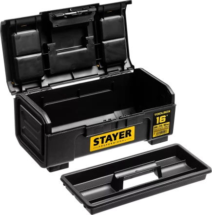 Ящик для инструмента &quot;TOOLBOX-16&quot; пластиковый, STAYER Professional 38167-16 купить в Перми
