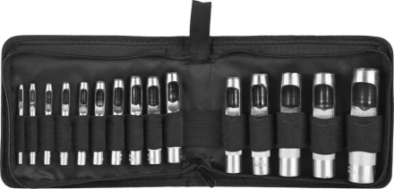 Набор ЗУБР &quot;МАСТЕР&quot;: Пробойники для кожи, 3-25мм, 15шт 22949-H15 купить в Перми