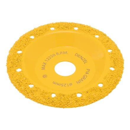 Чашка твёрдосплавная зачистная,125 мм, Наклонная, среднее зерно #16// Denzel 72977 купить в Перми