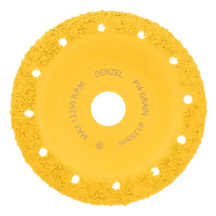 Чашка твёрдосплавная зачистная,125 мм, Наклонная, среднее зерно #16// Denzel 72977 купить в Перми