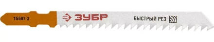 Полотна ЗУБР "ЭКСПЕРТ" для эл/лобзика, Cr-V, по дереву и пластику, EU-хвост., шаг 3мм, 75мм, 3шт 15587-3 купить в Перми