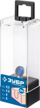 ЗУБР 9.5 x 8 мм, радиус 4.8 мм, фреза пазовая галтельная, Профессионал (28751-9.5-8) купить в Перми