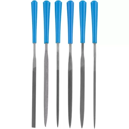 Набор ЗУБР &quot;ЭКСПЕРТ&quot;: Надфили, пластмассовая ручка, насечка 2 = Бархатная, с чехлом, 100мм, 6шт 16022-2-H6 купить в Перми