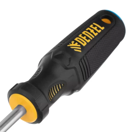 Отвертка SL8x150 мм, CrV, трехкомпонентная рукоятка Denzel 12200 купить в Перми