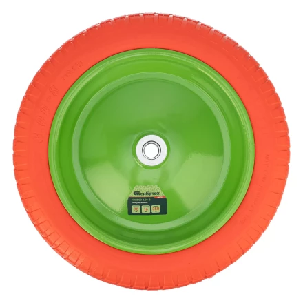 Колесо полиуретановое Сибртех 3.00-8, длина оси 90 мм, подшипник 16 мм, 689755 купить в Перми